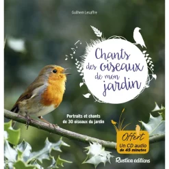 LIVRE CD CHANTS DES OISEAUX JARDIN