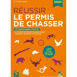 LIVRE REUSSIR LE PERMIS DE CHASSER 2025