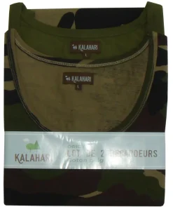 LOT DE 2 DEBARDEURS UNIS ET CAMO CE