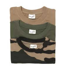 LOT DE 3 TEE SHIRTS KAKI BEIGE CAMO