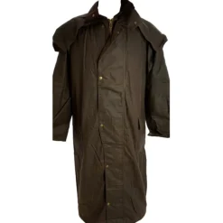 MANTEAU HUILE MARRON