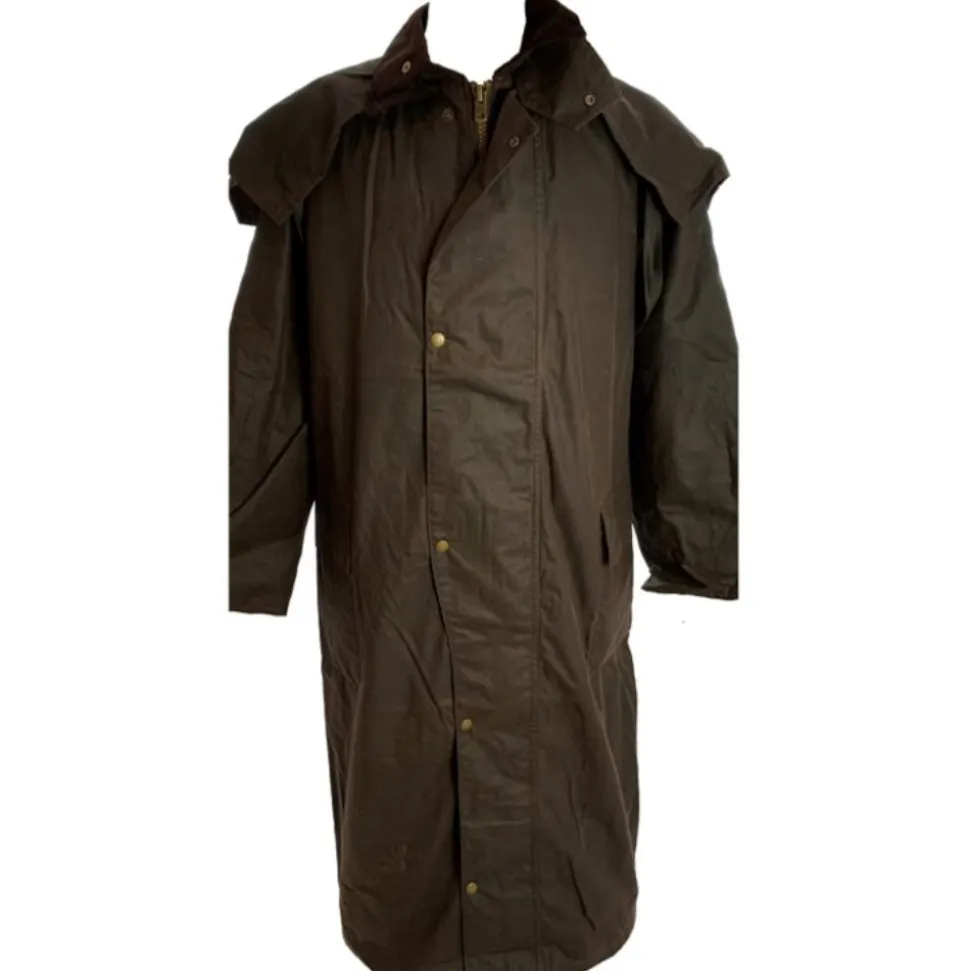 MANTEAU HUILE MARRON