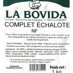 MELANGE D'EPICES POUR SAUCISSES A L'ECHALOTE