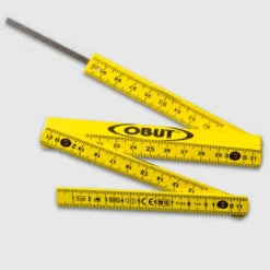 METRE PLIANT A TIRETTE JAUNE