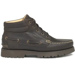 MOCASSIN BATEAU CRANTE TARMAC MID MARRON