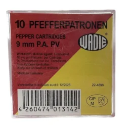 MUNITION PISTOLET 9 MM POIVRE X10