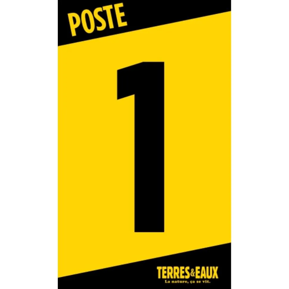 NUMERO DE POSTE BATTUE BLEU
