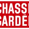 PANNEAU ALU CHASSE GARDEE