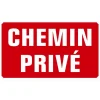 PANNEAU ALU CHEMIN PRIVE