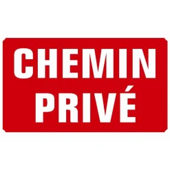 PANNEAU ALU CHEMIN PRIVE