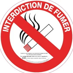 PANNEAU ALU DEFENSE DE FUMER