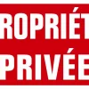 PANNEAU ALU PROPRIETE PRIVEE