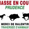 PANNEAU CHASSE EN COURS 60X80