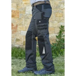 PANTALON DE TRAVAIL GRIS/NOIR