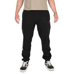 PANTALON JOGGING NOIR ORANGE
