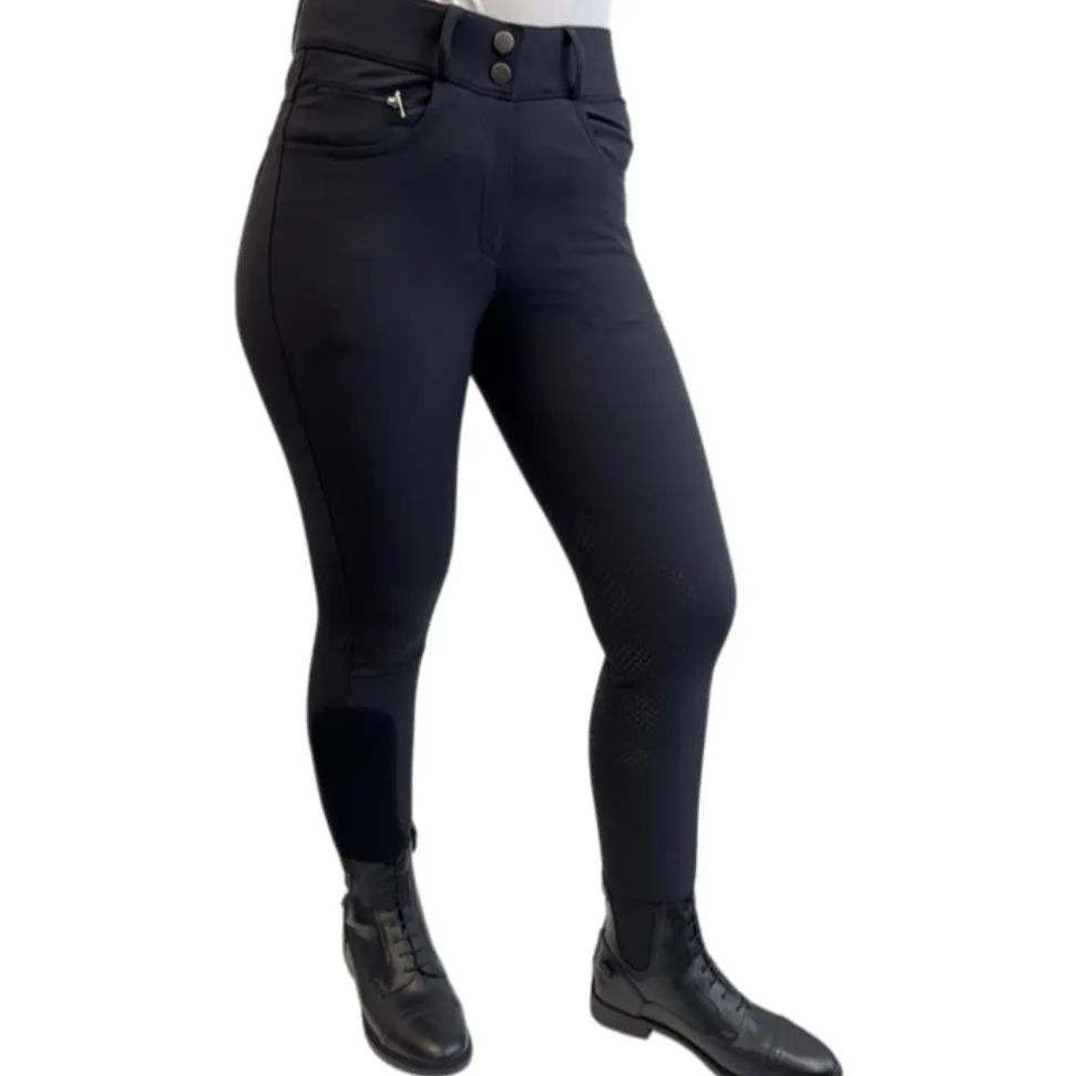 PANTALON MARGAUX GRIP GENOUX NOIR