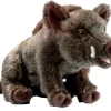 PELUCHE SANGLIER COUCHE 35CM