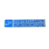 PLAQUE ALU ADHESIVE SOUS VIDEO SURV