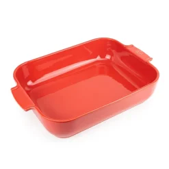 PLAT FOUR RECTANGULAIRE 40 CM ROUGE