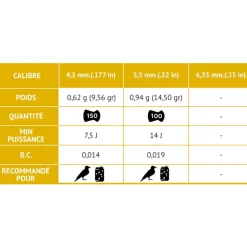 PLOMBS ROCKET DESTRUCTOR 5,5MM X150