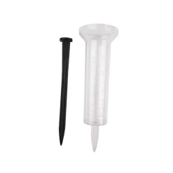 PLUVIOMETRE PLASTIQUE AVEC PIED 44CM