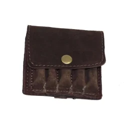 POCHETTE 5 BALLES RAYEES CROUTE CUIR