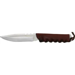 POIGNARD BABY WILD 14C28N MANCHE & ETUI CUIR