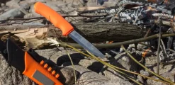 POIGNARD BUSHCRAFT SURVIVAL ORANGE