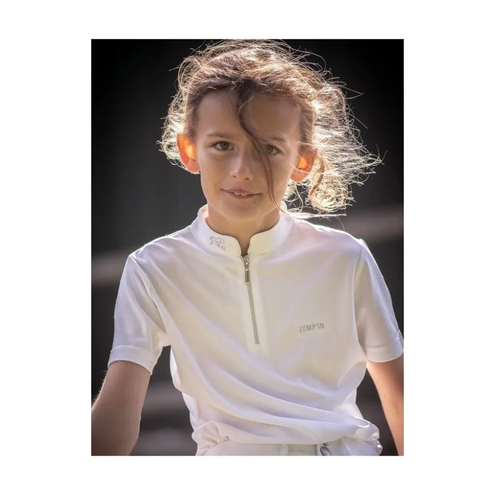 POLO DE CONCOURS CHARLIE ENFANT BLANC