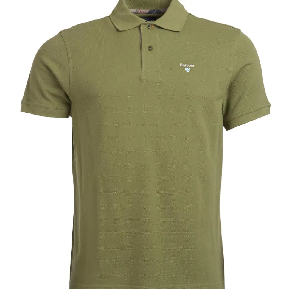 POLO PIQUE TARTAN BURNT OLIVE