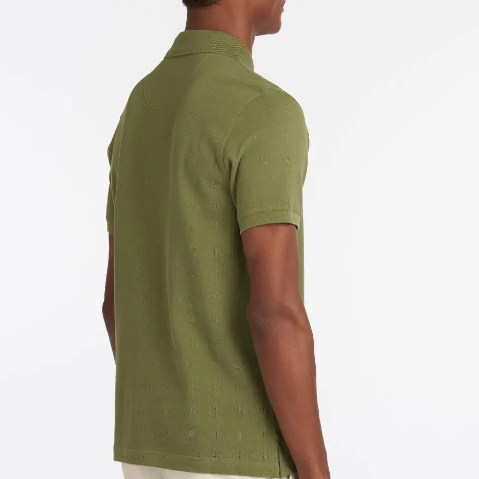 POLO PIQUE TARTAN BURNT OLIVE