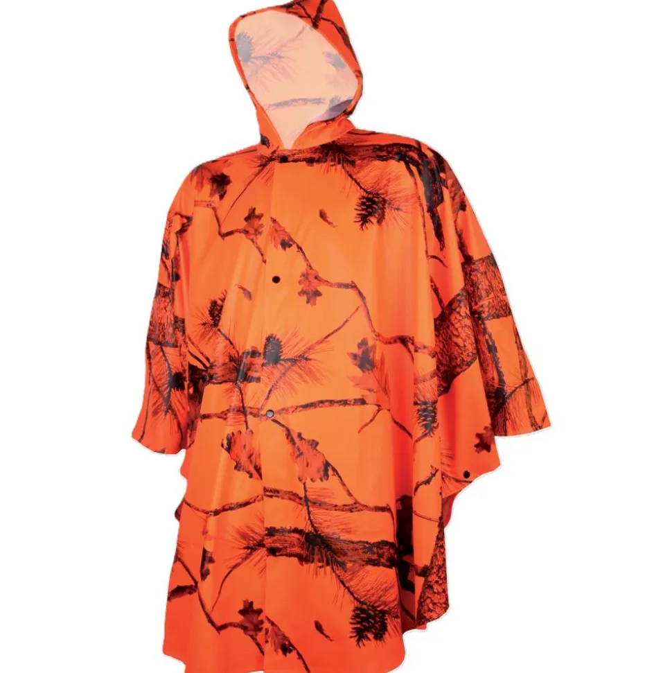PONCHO LONG CAMO ORANGE
