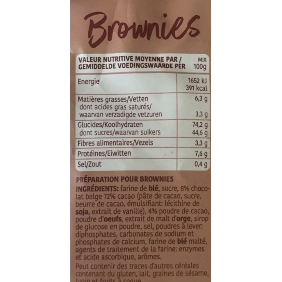 PREPARATION A BROWNIES 0.4KG