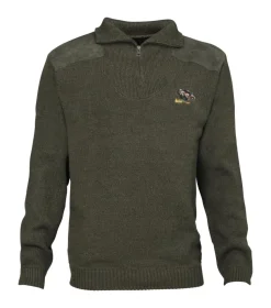 PULL CAMIONNEUR KAKI SANGLIER