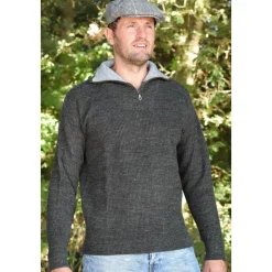 PULL COL ZIP CAMIONNEUR ANTHRACITE