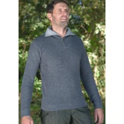 PULL COL ZIP CAMIONNEUR JEAN