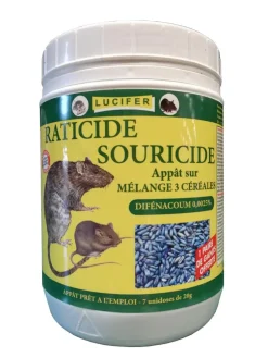 RATICIDE SOURICIDE 3 CÉRÉALES 7X20G