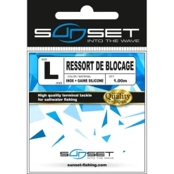 RESSORT DE BLOCAGE INOX + GAINE SILICONE