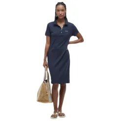ROBE POLO DRESS NAVY BICOLORE