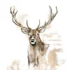 SERVIETTE AVEC CERF MODERNE