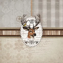 SERVIETTE CERF SAUVAGE