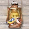 SERVIETTE OISEAUX SUR LANTERNE