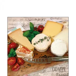 SERVIETTE PLATEAU DE FROMAGES