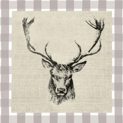 SERVIETTE TETE DE CERF