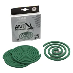 SPIRALES ANTI-MOUSTIQUE A BASE DE SCIURE DE HÊTRE X10