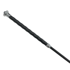 STICK DE DRESSAGE NOIR ET ARGENT