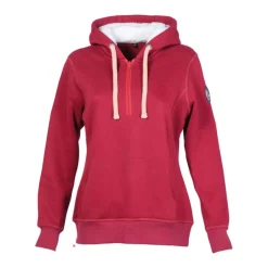 SWEAT CAPUCHE ALEXANDRA FEMME ROUGE