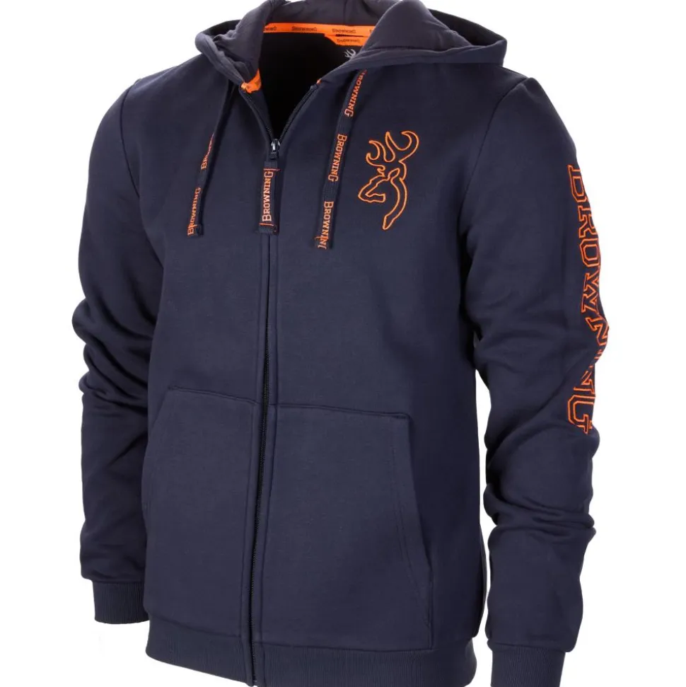 SWEAT CAPUCHE ZIP SNAPSHOT BLEU