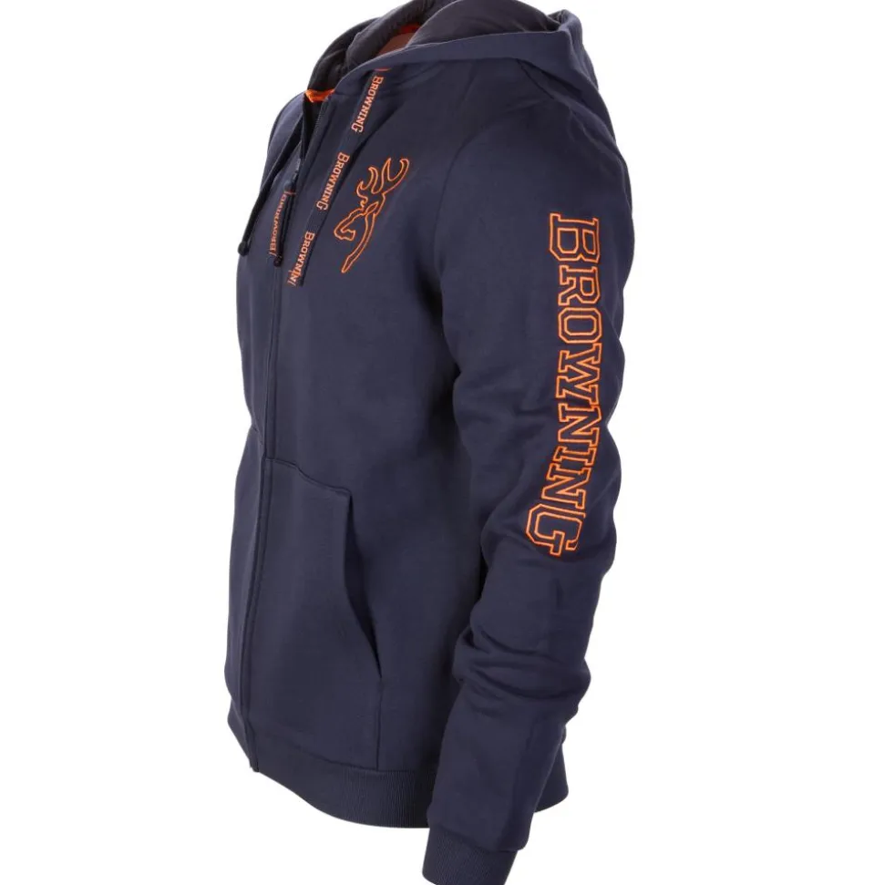 SWEAT CAPUCHE ZIP SNAPSHOT BLEU