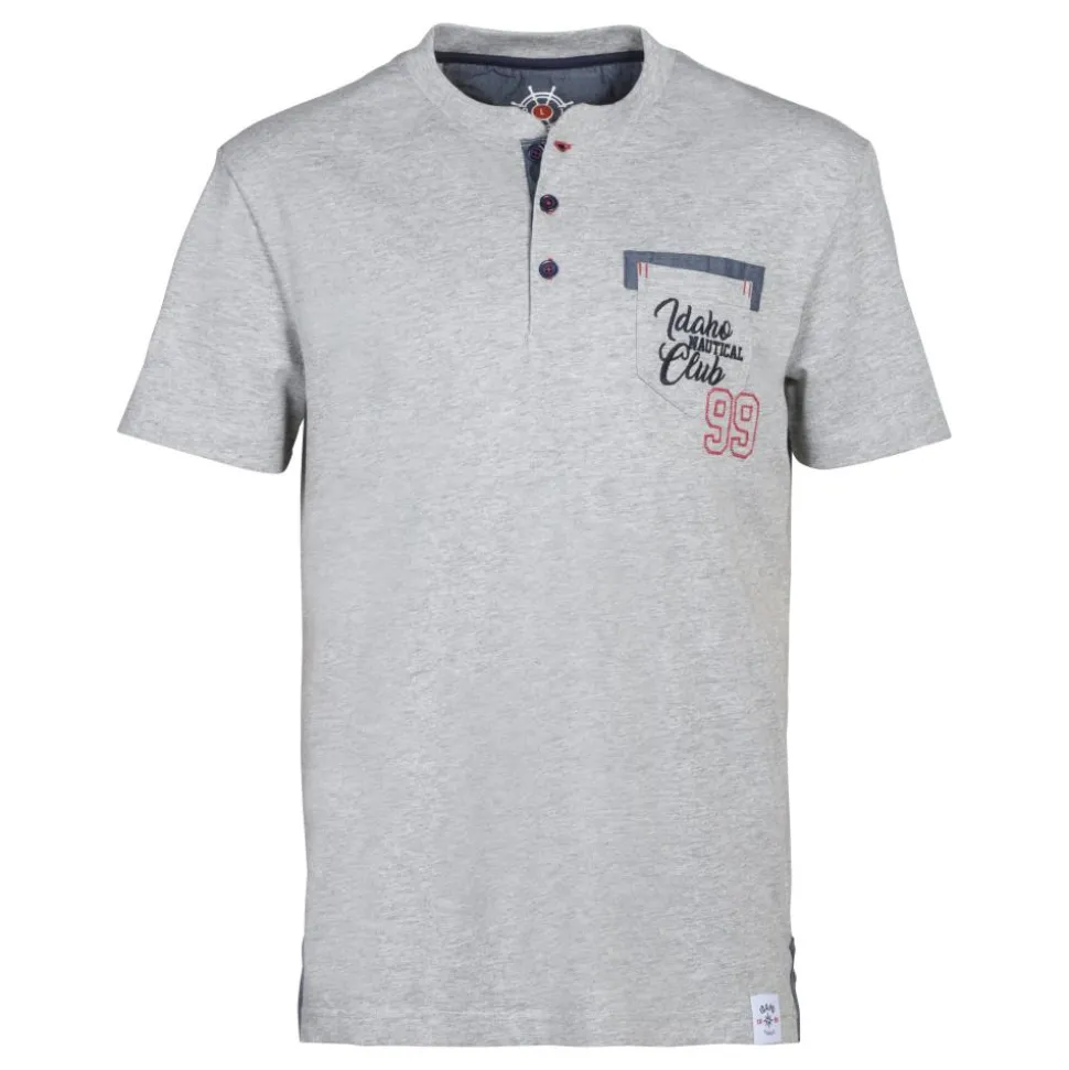 TEE SHIRT HOMME NAUTICAL CLUB GRIS CHINE